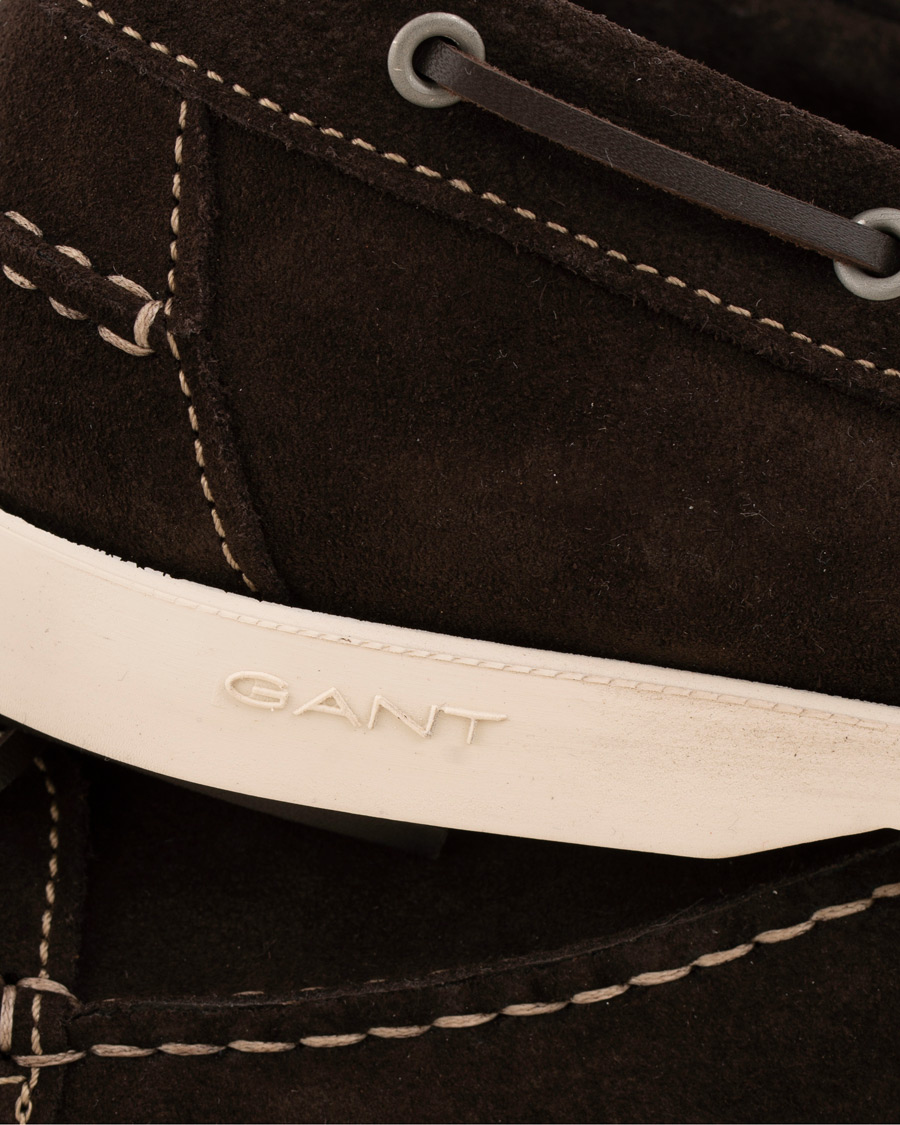 Heren | GANT Exclusively Made For Care of Carl Boatshoe Dark Brown Suede | GANT | Exclusively Made For Care of Carl Boatshoe Dark Brown Suede