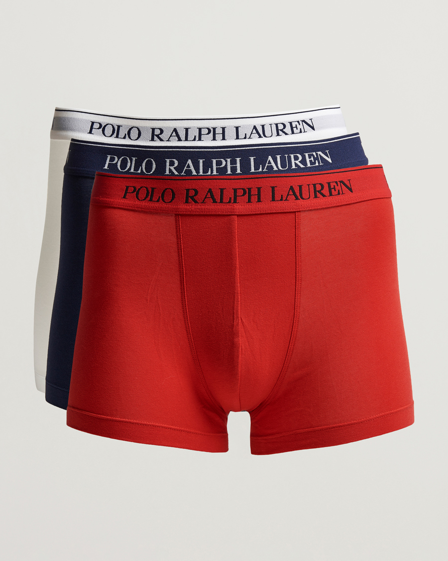 Heren | Ondergoed | Polo Ralph Lauren | 3-Pack Trunk Red/White/Navy