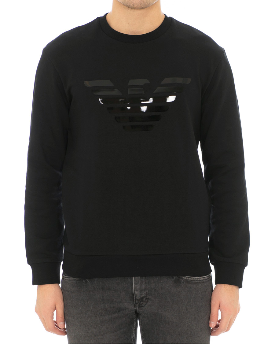 Heren | Truien | Emporio Armani | Logo Crew Neck Sweatshirt Black