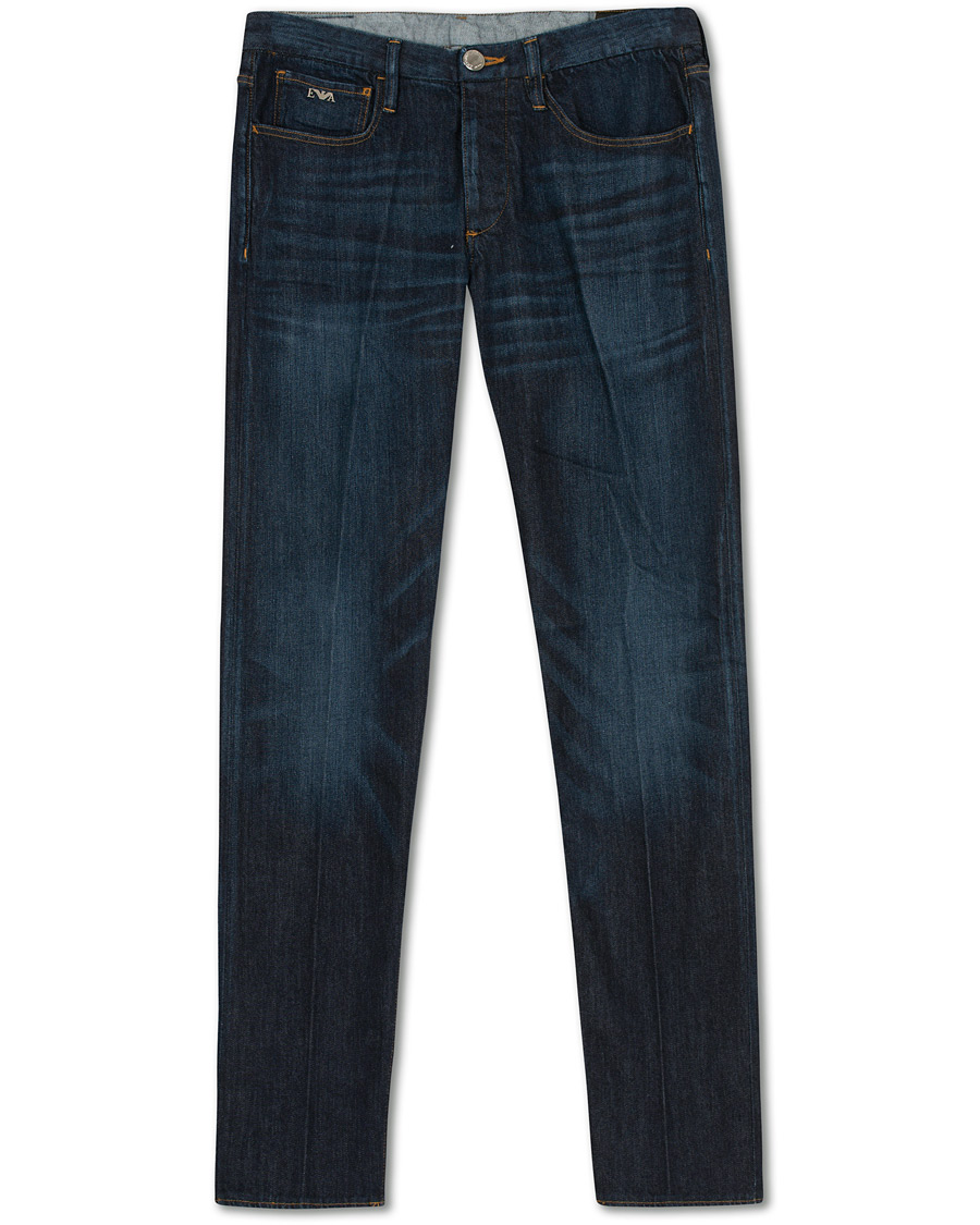 Heren | Jeans | Emporio Armani | Extra Slim Fit Jeans Dark Blue