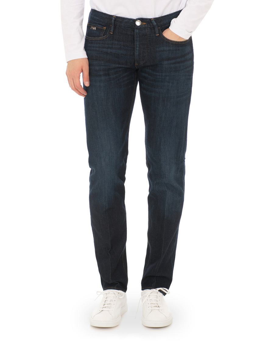 Heren | Jeans | Emporio Armani | Extra Slim Fit Jeans Dark Blue