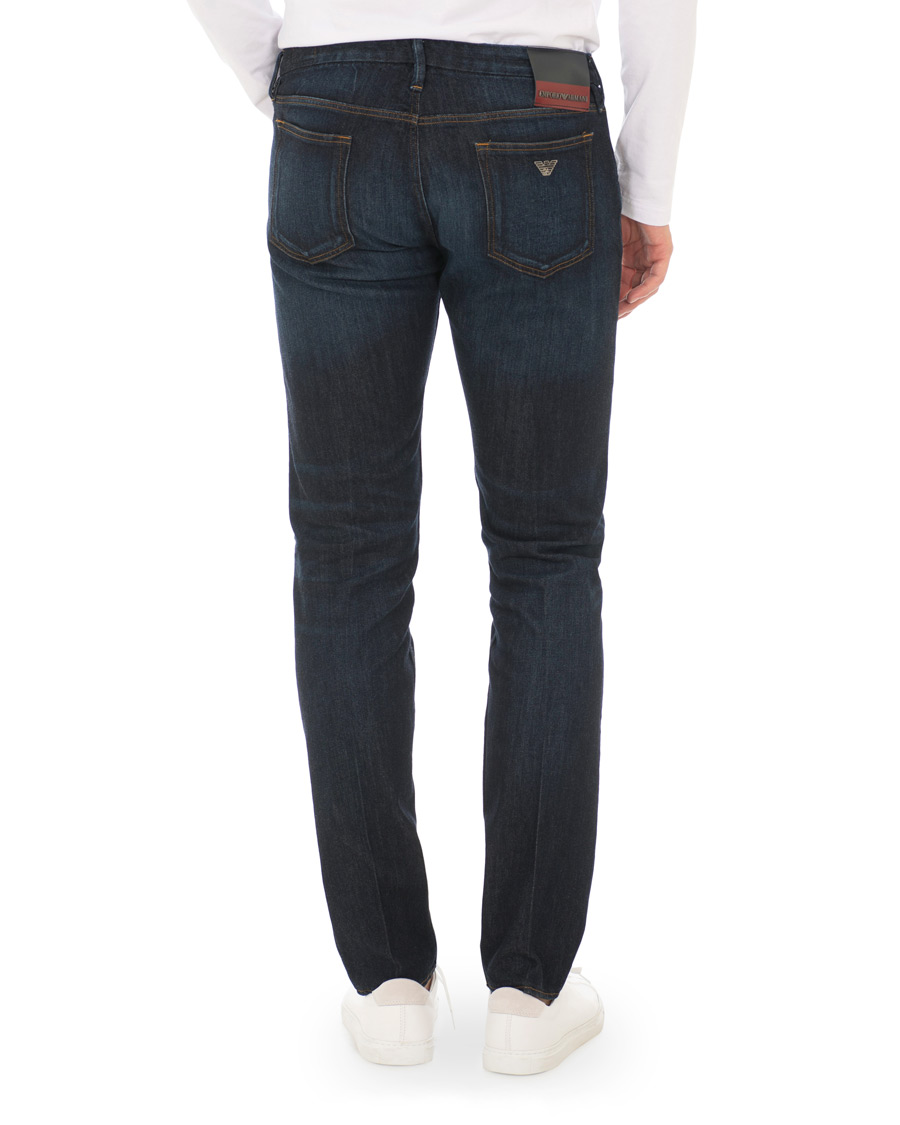 Heren | Jeans | Emporio Armani | Extra Slim Fit Jeans Dark Blue