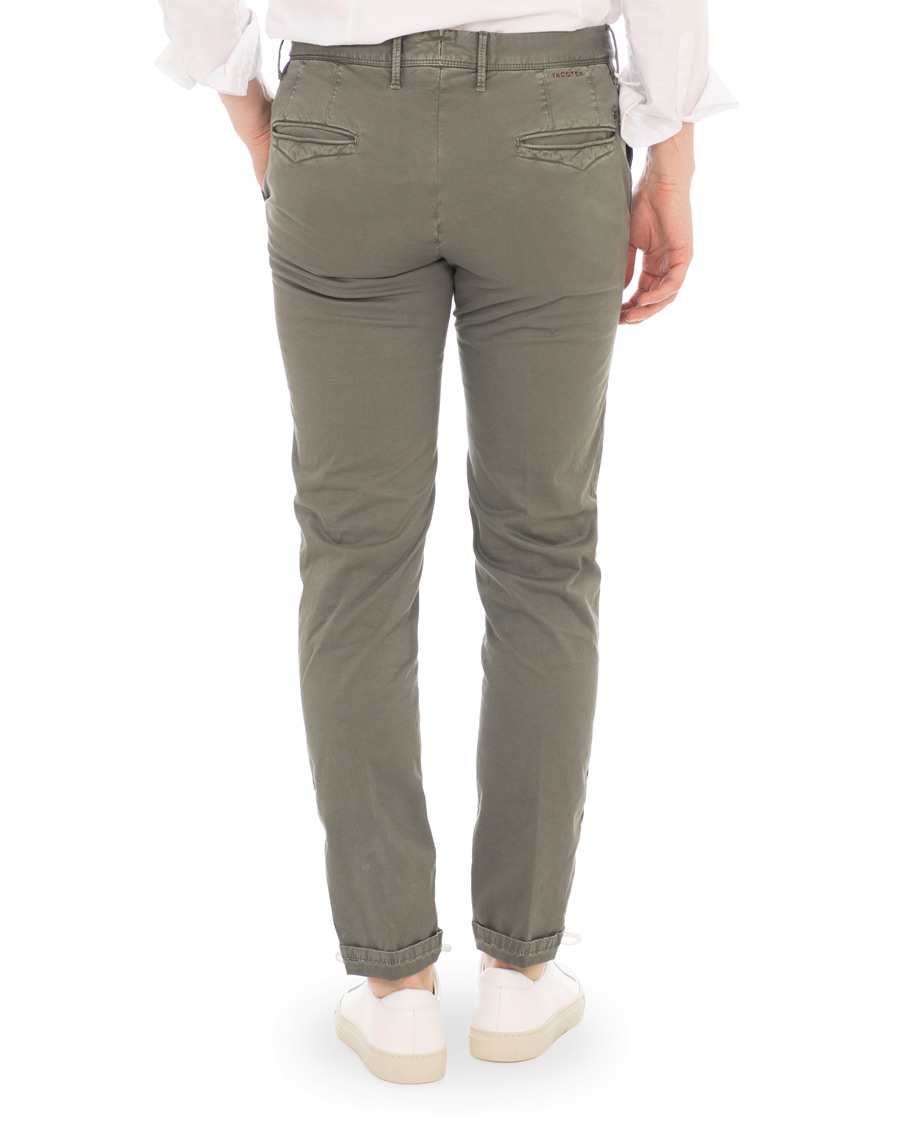 Heren | Broeken | Incotex | Slim Fit Stretch Slacks Grey
