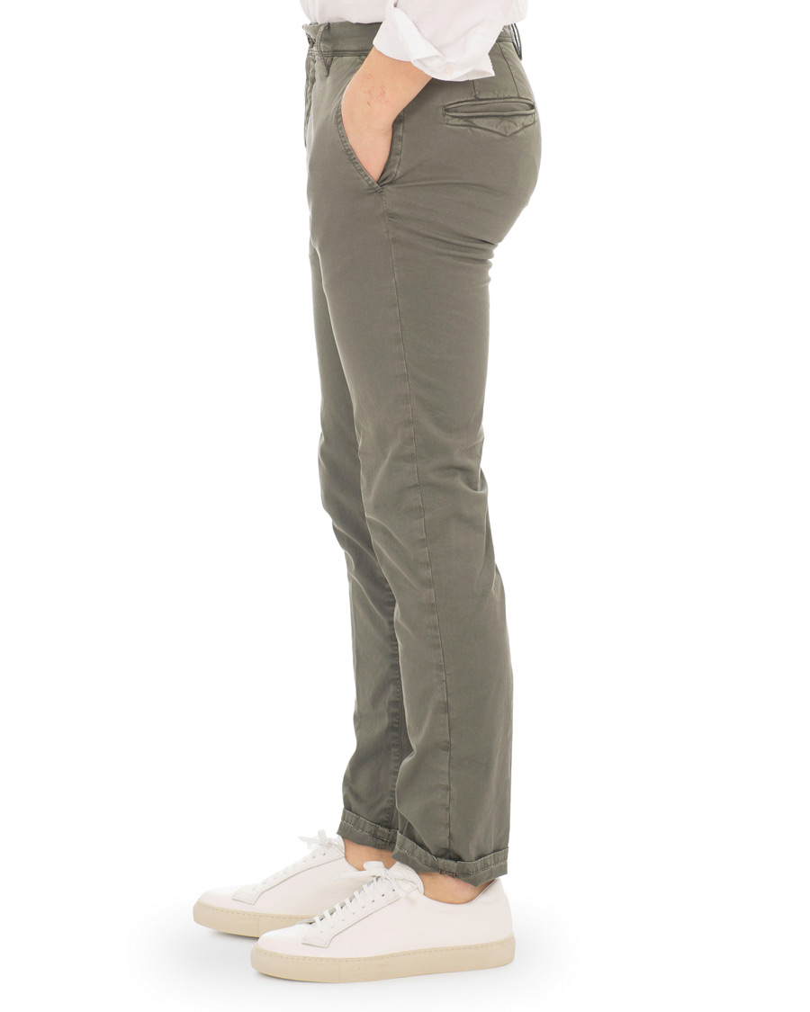 Heren | Broeken | Incotex | Slim Fit Stretch Slacks Grey