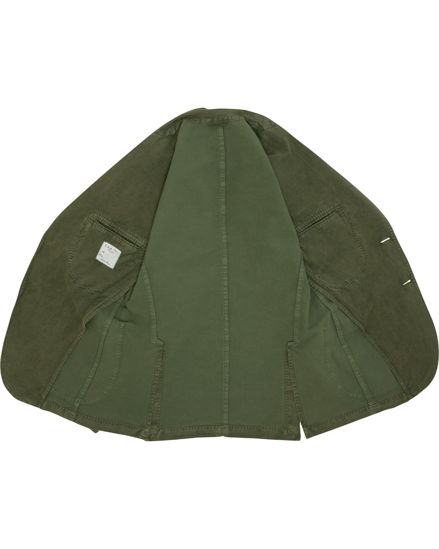 Heren | Blazers | L.B.M. 1911 | Jack Regular Fit Linen Blazer Military Green
