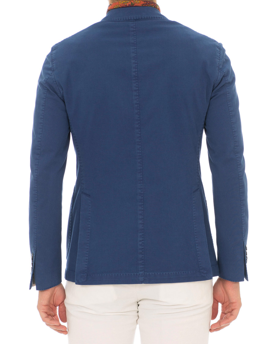 Heren | Blazers | L.B.M. 1911 | Jack Slim Fit Cotton Stretch Structured Blazer Dark Blue