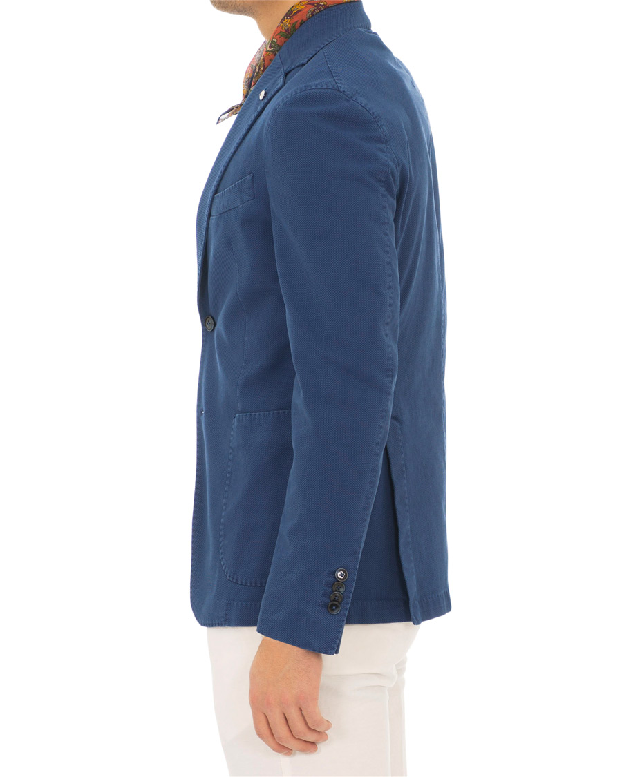 Heren | Blazers | L.B.M. 1911 | Jack Slim Fit Cotton Stretch Structured Blazer Dark Blue
