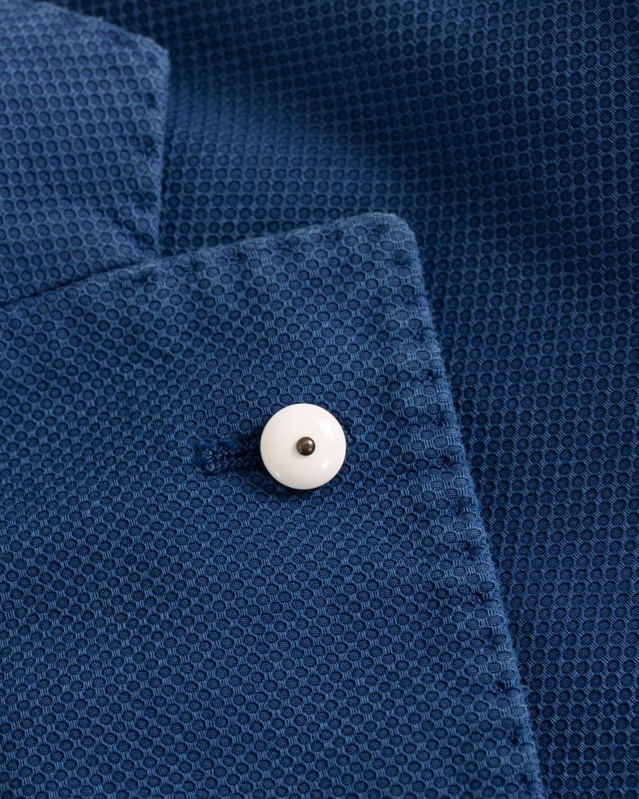 Heren | Blazers | L.B.M. 1911 | Jack Slim Fit Cotton Stretch Structured Blazer Dark Blue