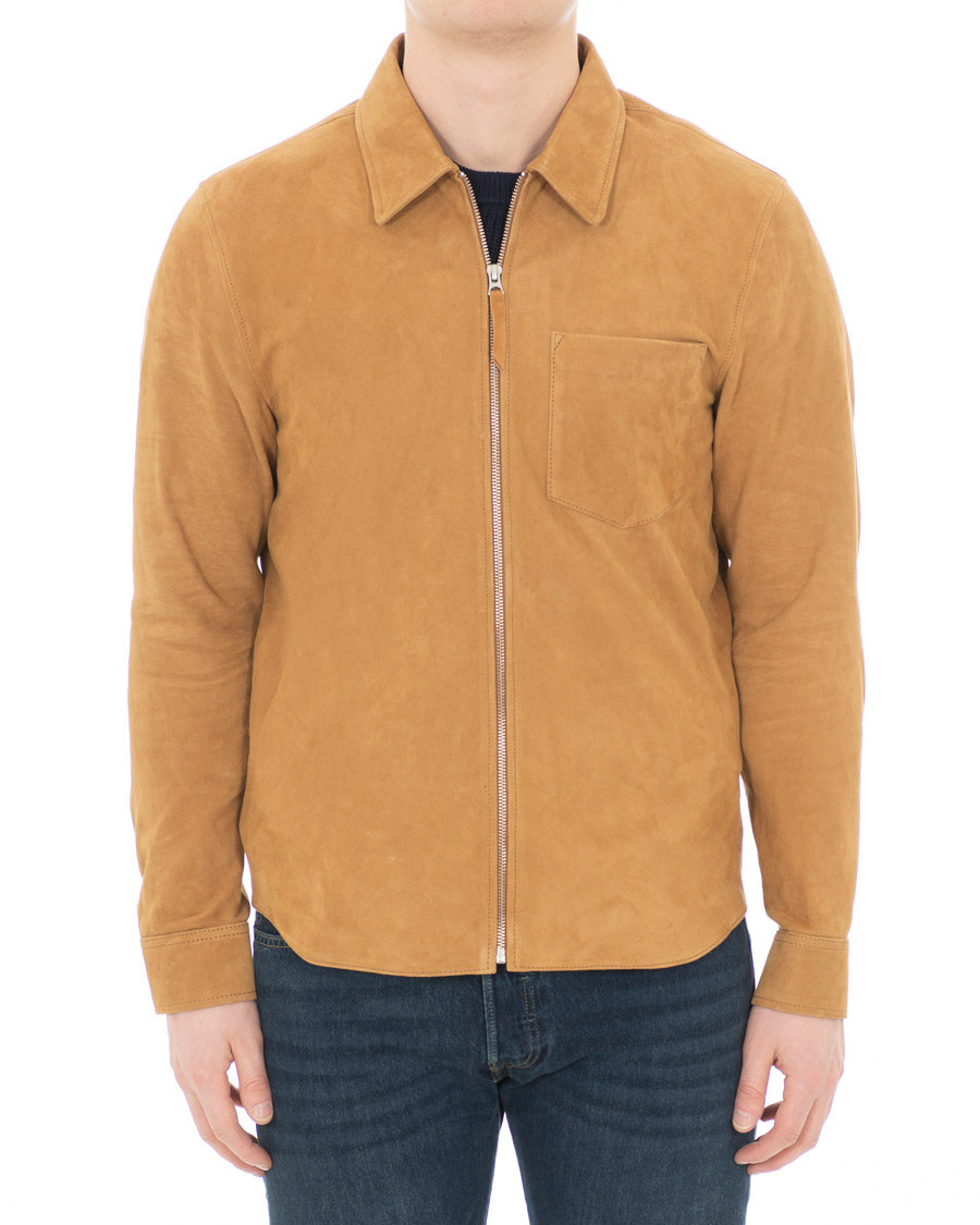 Heren | Jassen | Our Legacy | Suede Zip Shirt Jacket Sand