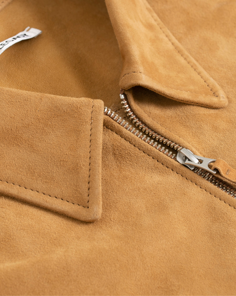 Heren | Jassen | Our Legacy | Suede Zip Shirt Jacket Sand