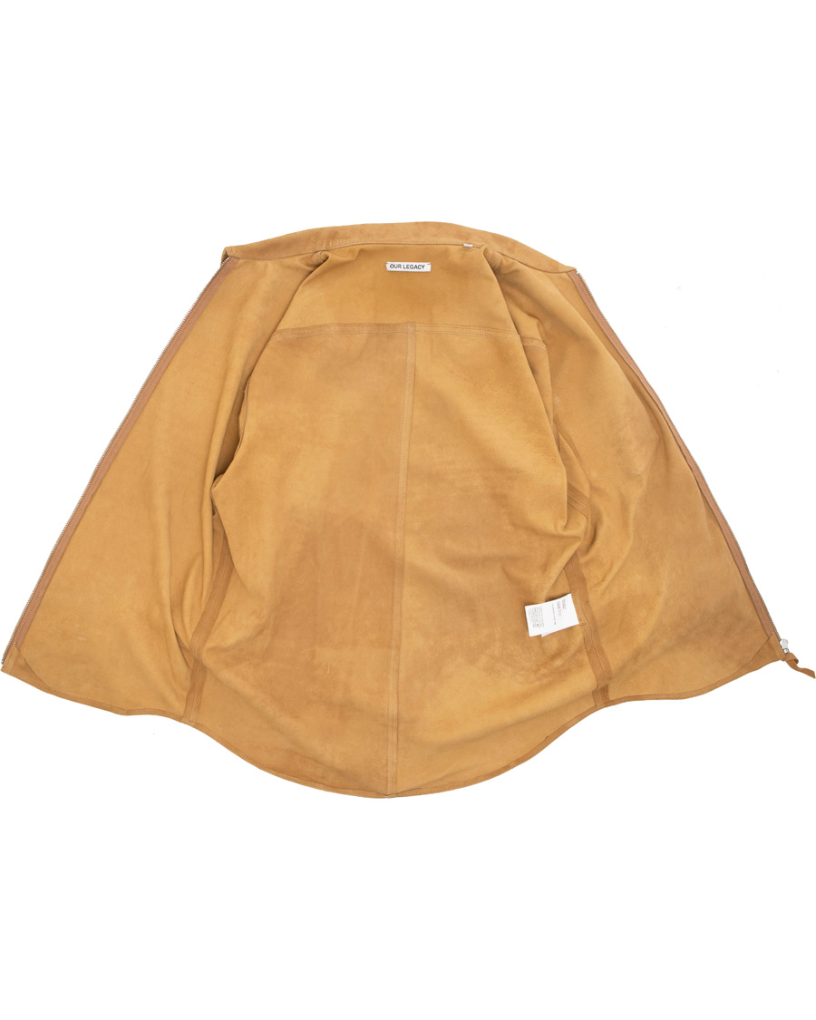 Heren | Jassen | Our Legacy | Suede Zip Shirt Jacket Sand