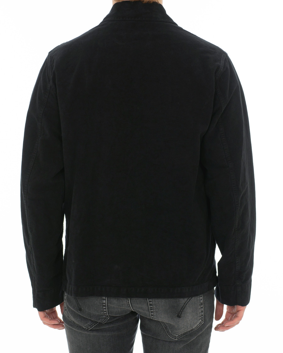 Heren | Jassen | Our Legacy | Moleskin Evening Coach Jacket Blue/Black