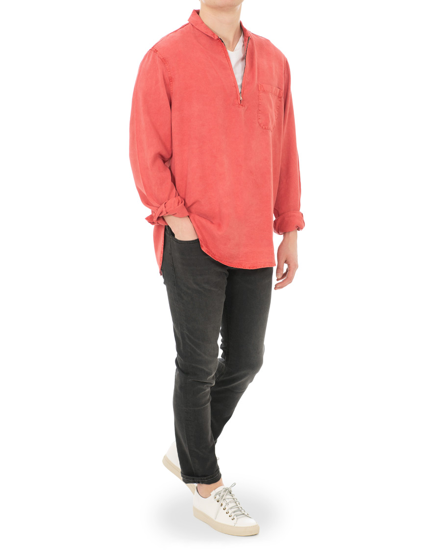 Heren | Overhemden | Our Legacy | Shawl Zip Shirt Clear Red