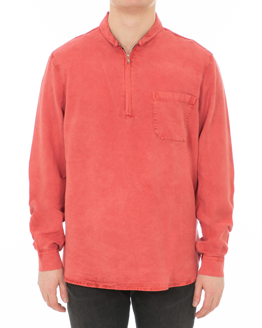 Heren | Overhemden | Our Legacy | Shawl Zip Shirt Clear Red