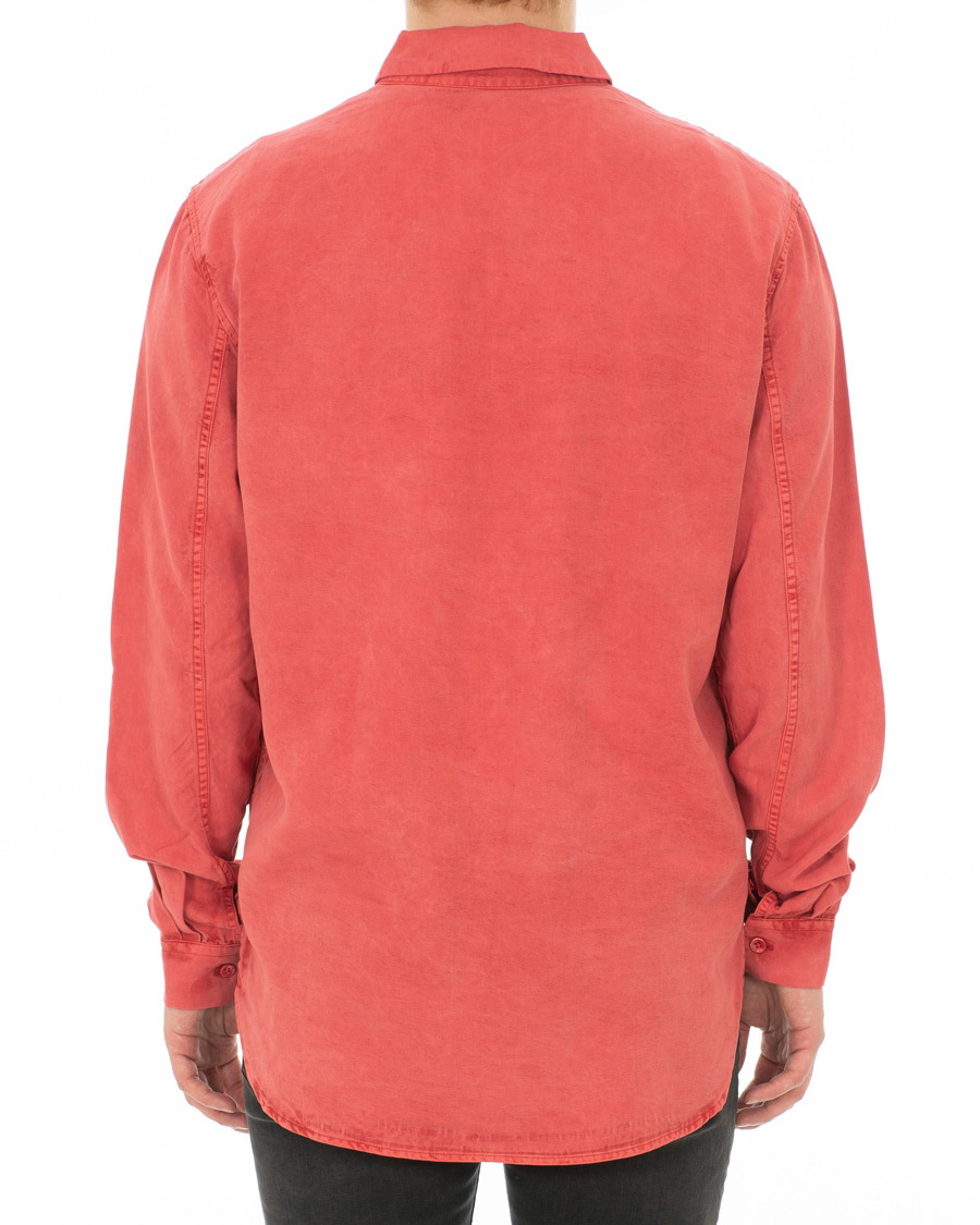 Heren | Overhemden | Our Legacy | Shawl Zip Shirt Clear Red
