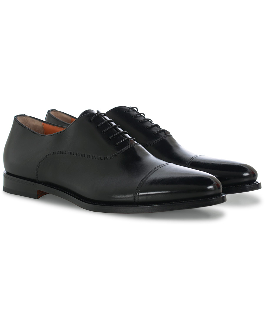 Heren | Santoni Wilson Oxford Black Calf | Santoni | Wilson Oxford Black Calf