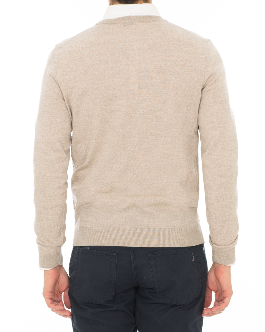 Heren | Truien | BOSS BLACK | BOSS Leno Merino Wool Crew Neck Pullover Beige