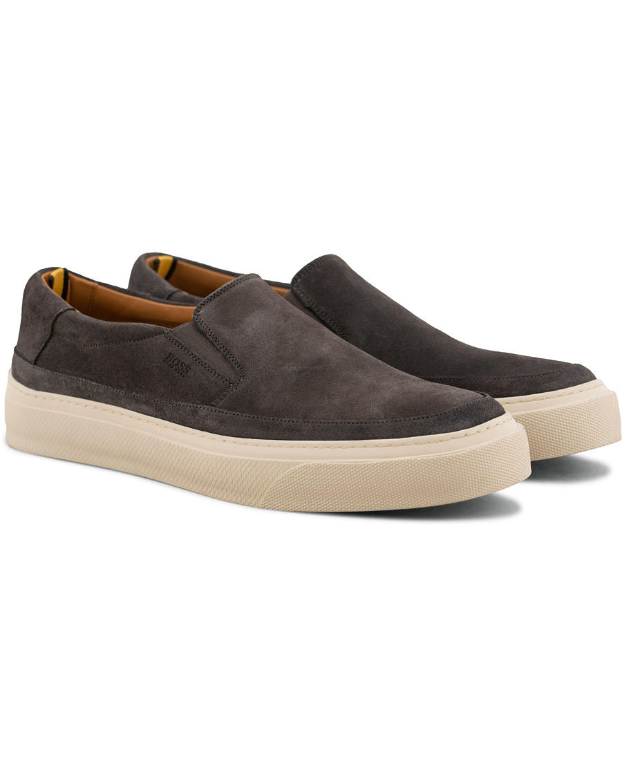 Heren | BOSS Eclipse Slip On Sneaker Grey | BOSS BLACK | BOSS Eclipse Slip On Sneaker Grey