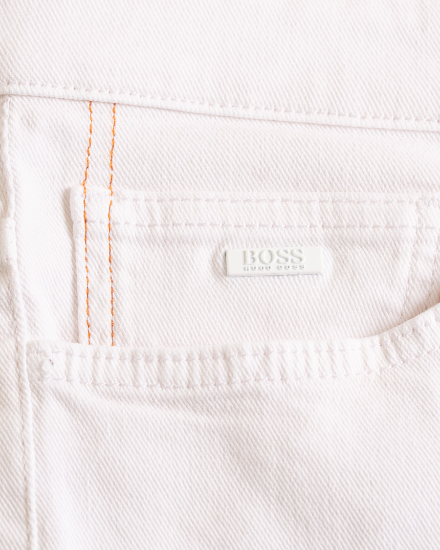 Heren | Jeans | BOSS ORANGE | BOSS Casual Delaware Slim Fit Stretch Jeans White