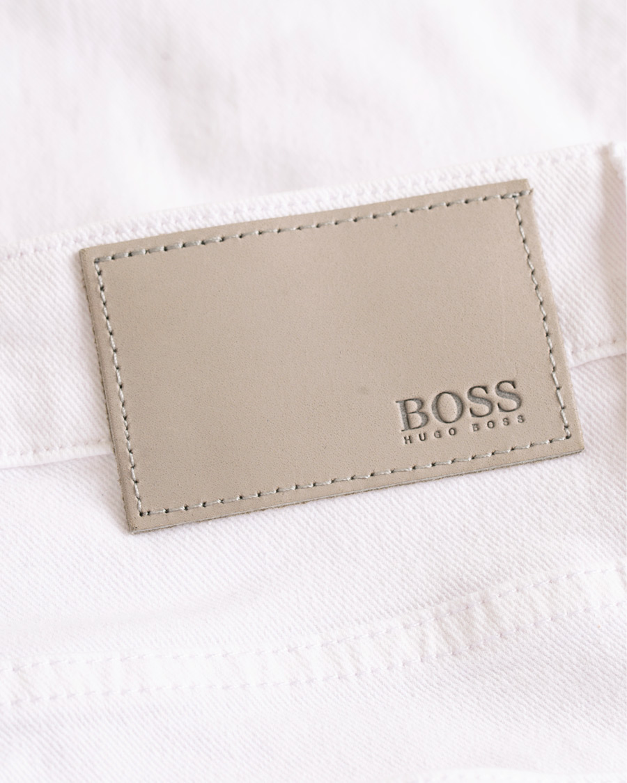 Heren | Jeans | BOSS ORANGE | BOSS Casual Delaware Slim Fit Stretch Jeans White