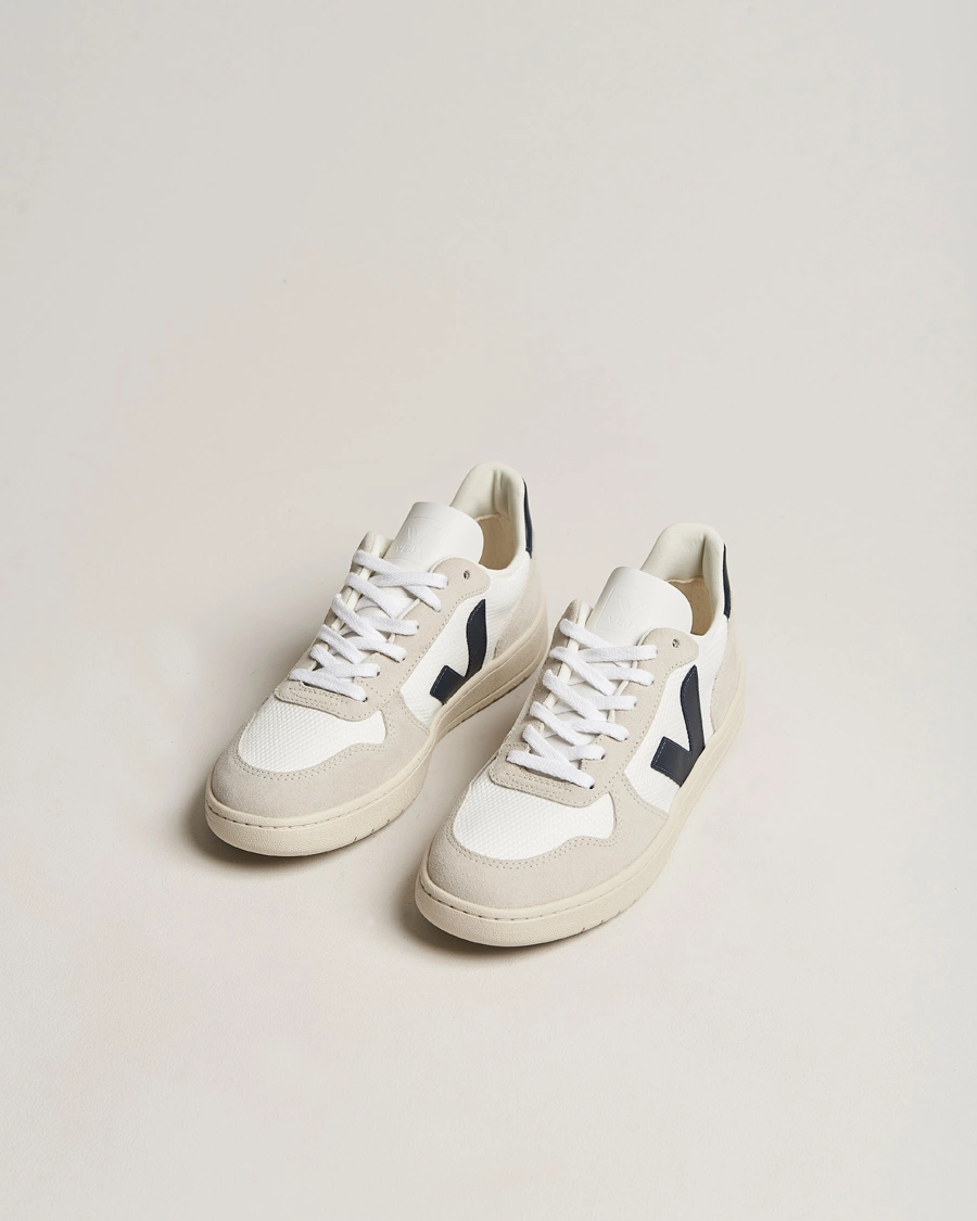 Heren | Witte sneakers | Veja | V-10 Mesh Sneaker White Nautico