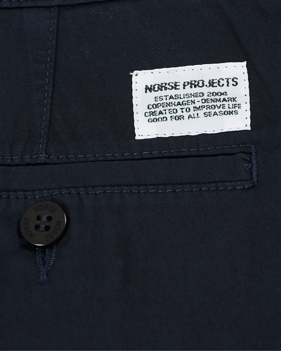 Heren | Korte broek | Norse Projects | Aros Light Twill Shorts Dark Navy