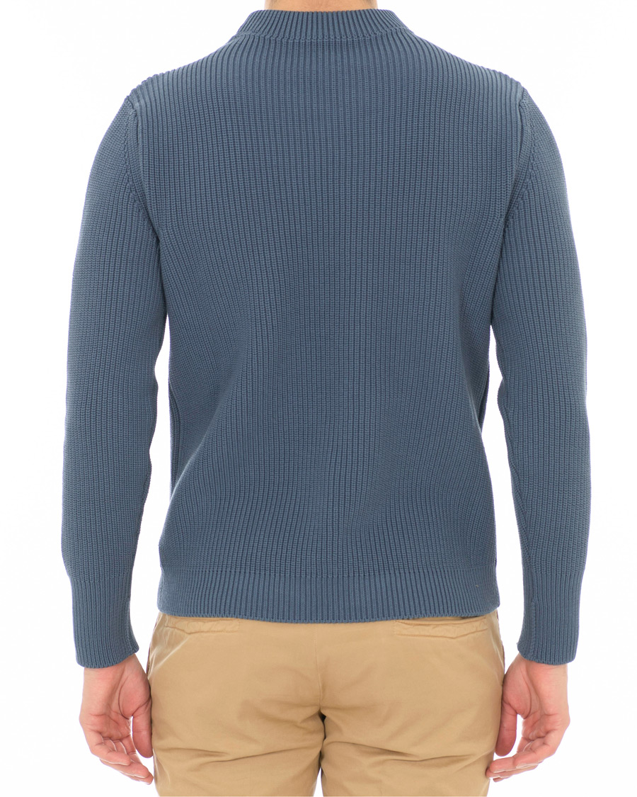 Heren | Truien | Andersen-Andersen | Organic Cotton Crewneck Petroleum