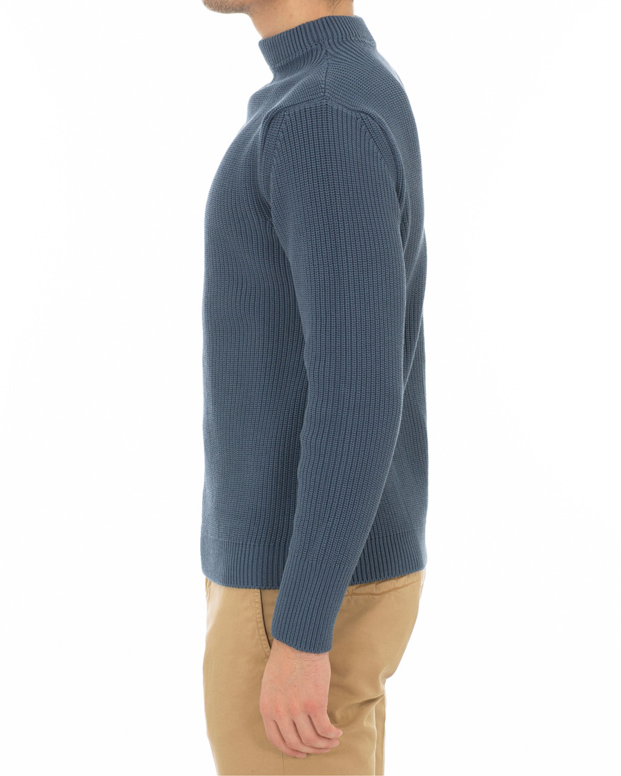 Heren | Truien | Andersen-Andersen | Organic Cotton Crewneck Petroleum