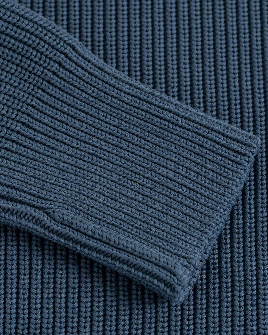 Heren | Truien | Andersen-Andersen | Organic Cotton Crewneck Petroleum