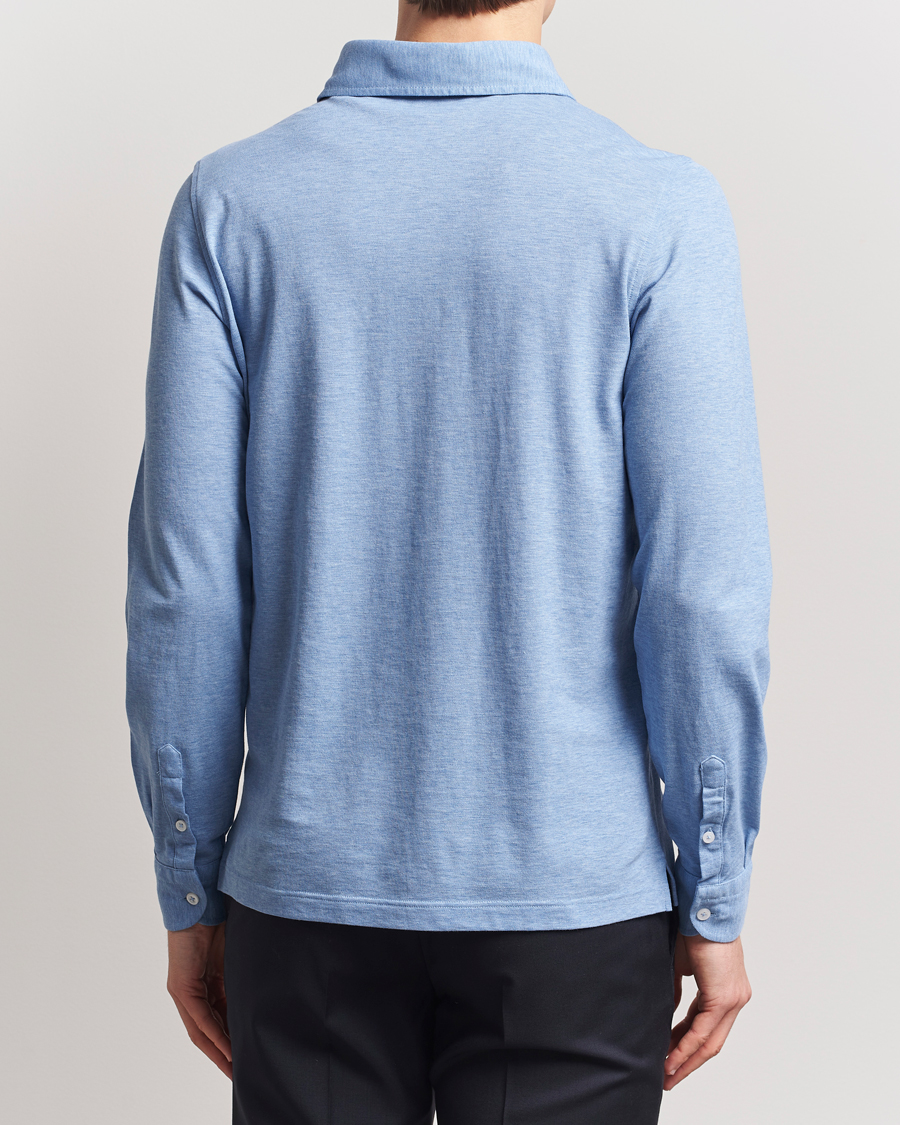 Heren | Overhemden | Gran Sasso | Popover Shirt Light Blue