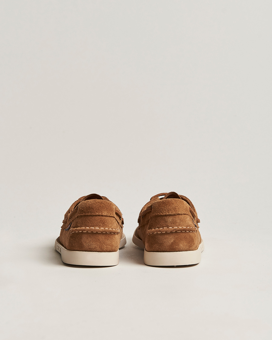 Heren | Bootschoenen | Sebago | Docksides Suede Boat Shoe Brown Cognac