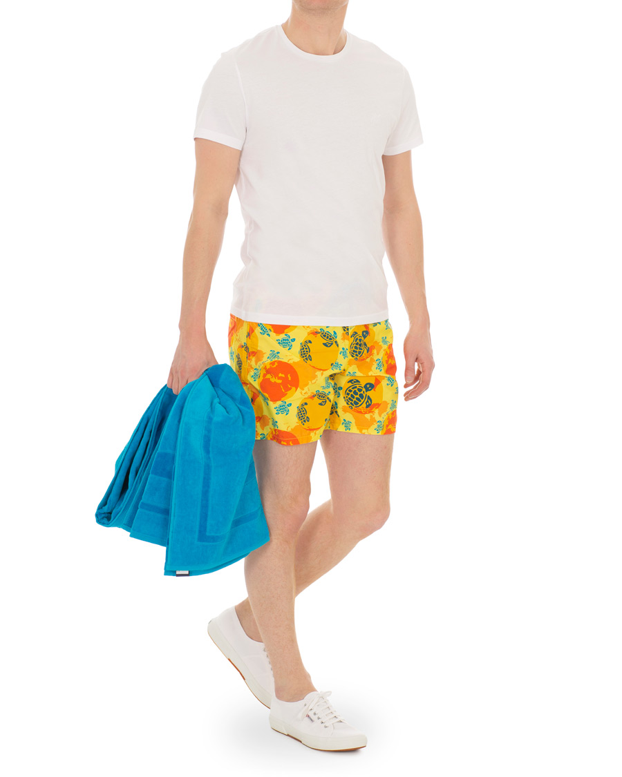 Heren | Zwembroek | Vilebrequin | Moorea Swim Shorts Mappemonde Dots