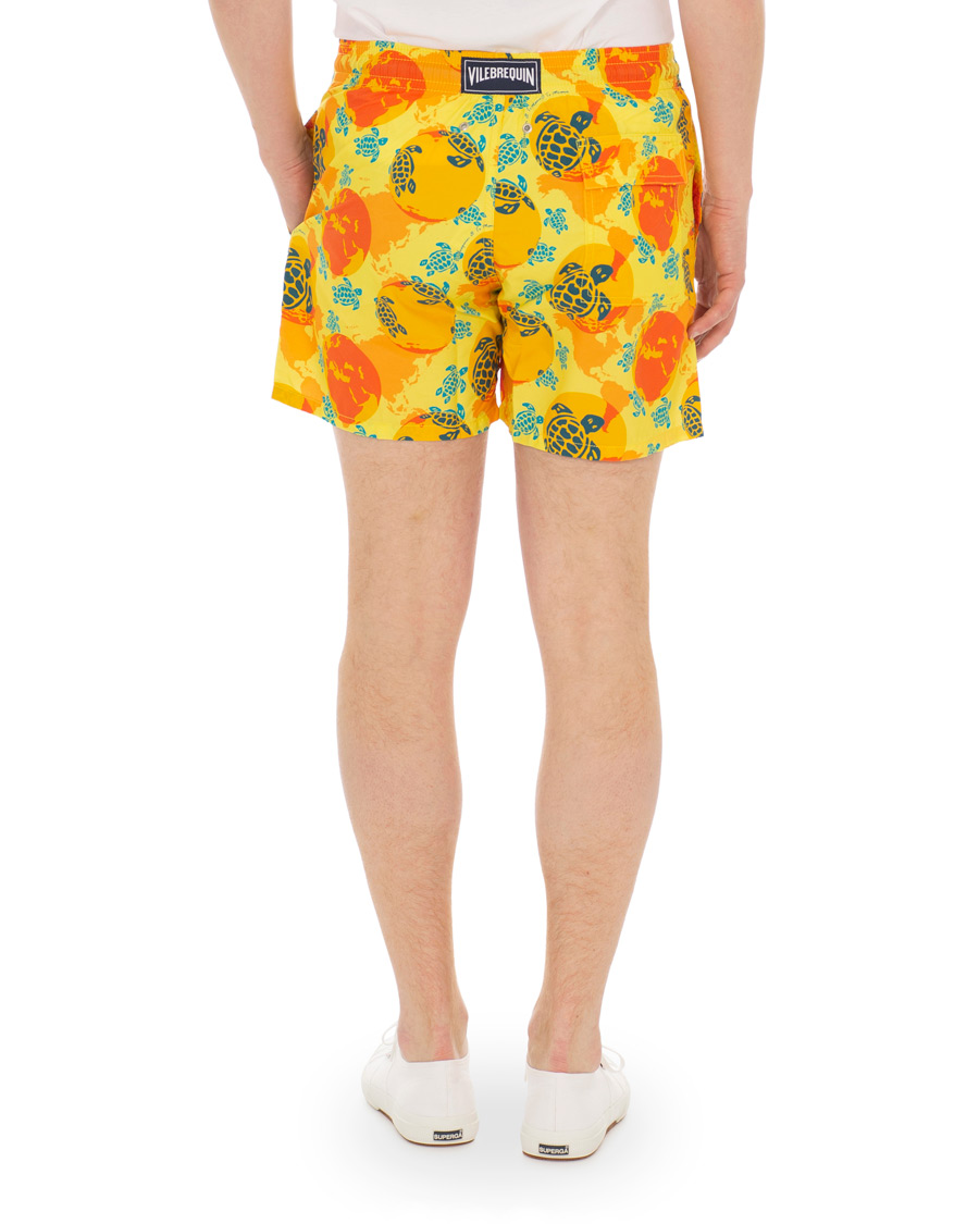Heren | Zwembroek | Vilebrequin | Moorea Swim Shorts Mappemonde Dots