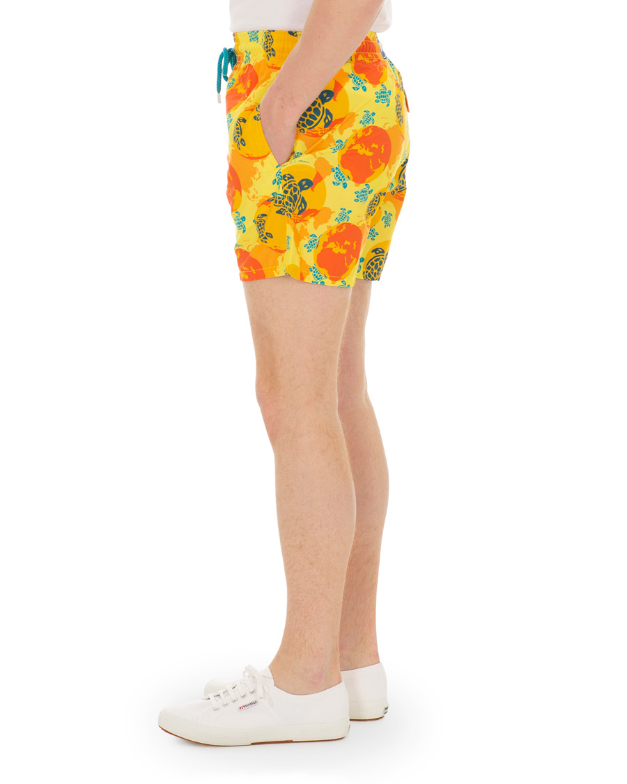 Heren | Zwembroek | Vilebrequin | Moorea Swim Shorts Mappemonde Dots