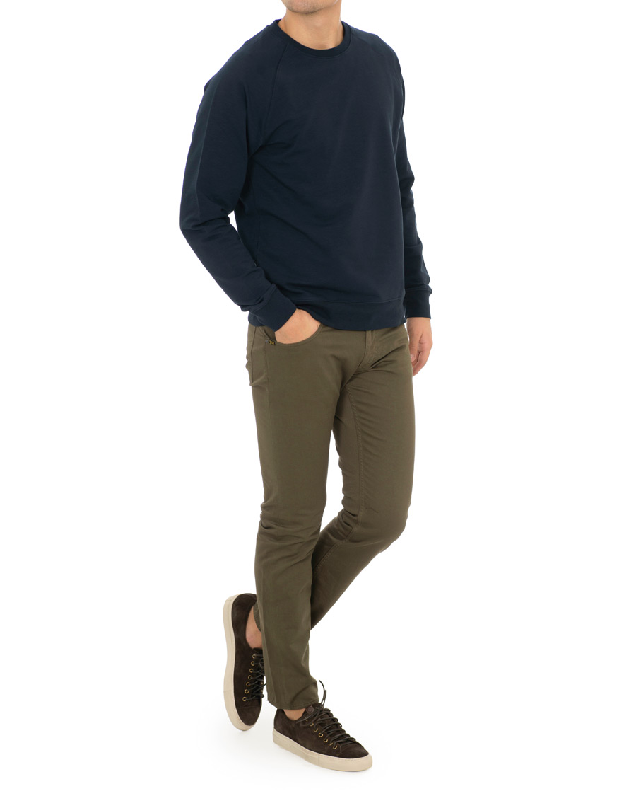 Heren | Broeken | Tiger of Sweden Jeans | Iggy 5-Pocket Trousers Dark Khaki