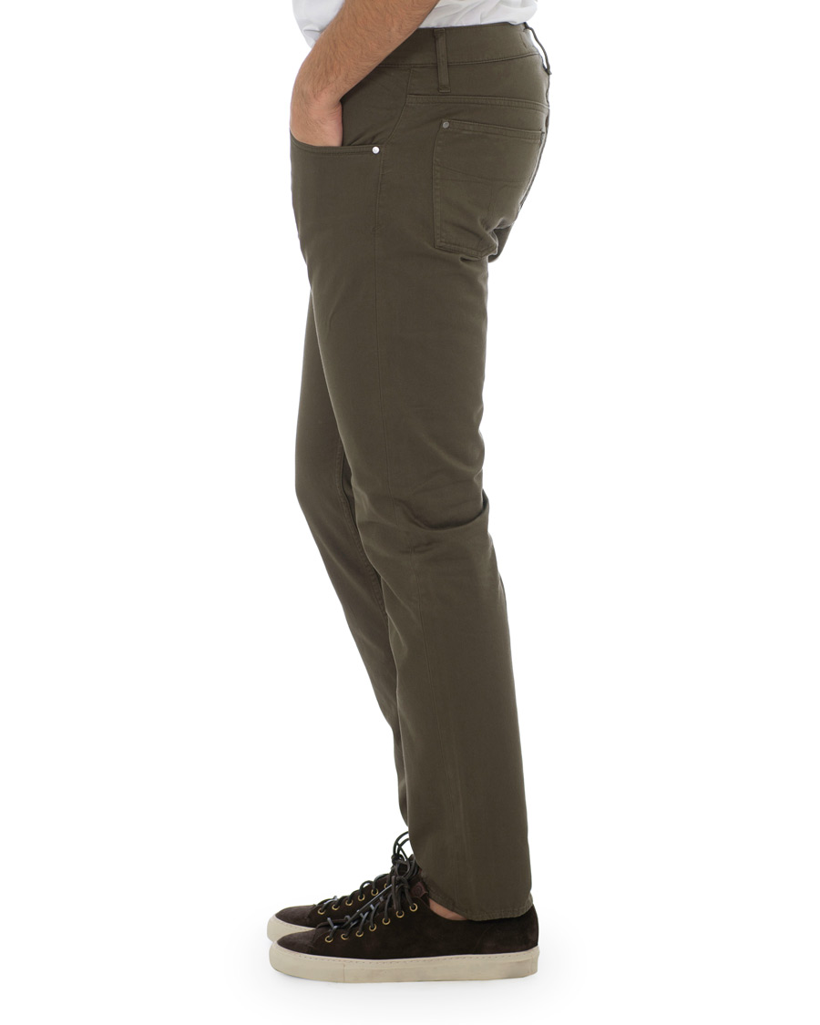 Heren | Broeken | Tiger of Sweden Jeans | Iggy 5-Pocket Trousers Dark Khaki