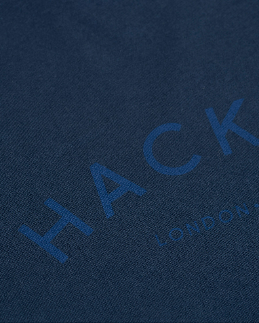 Heren | T-shirts | Hackett | Logo Crew Neck Tee Navy
