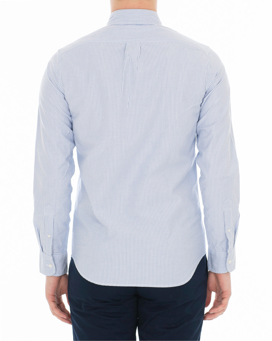 Heren | Overhemden | J.Crew | Slim Fit Stretch Oxford University Stripe Shirt Blue