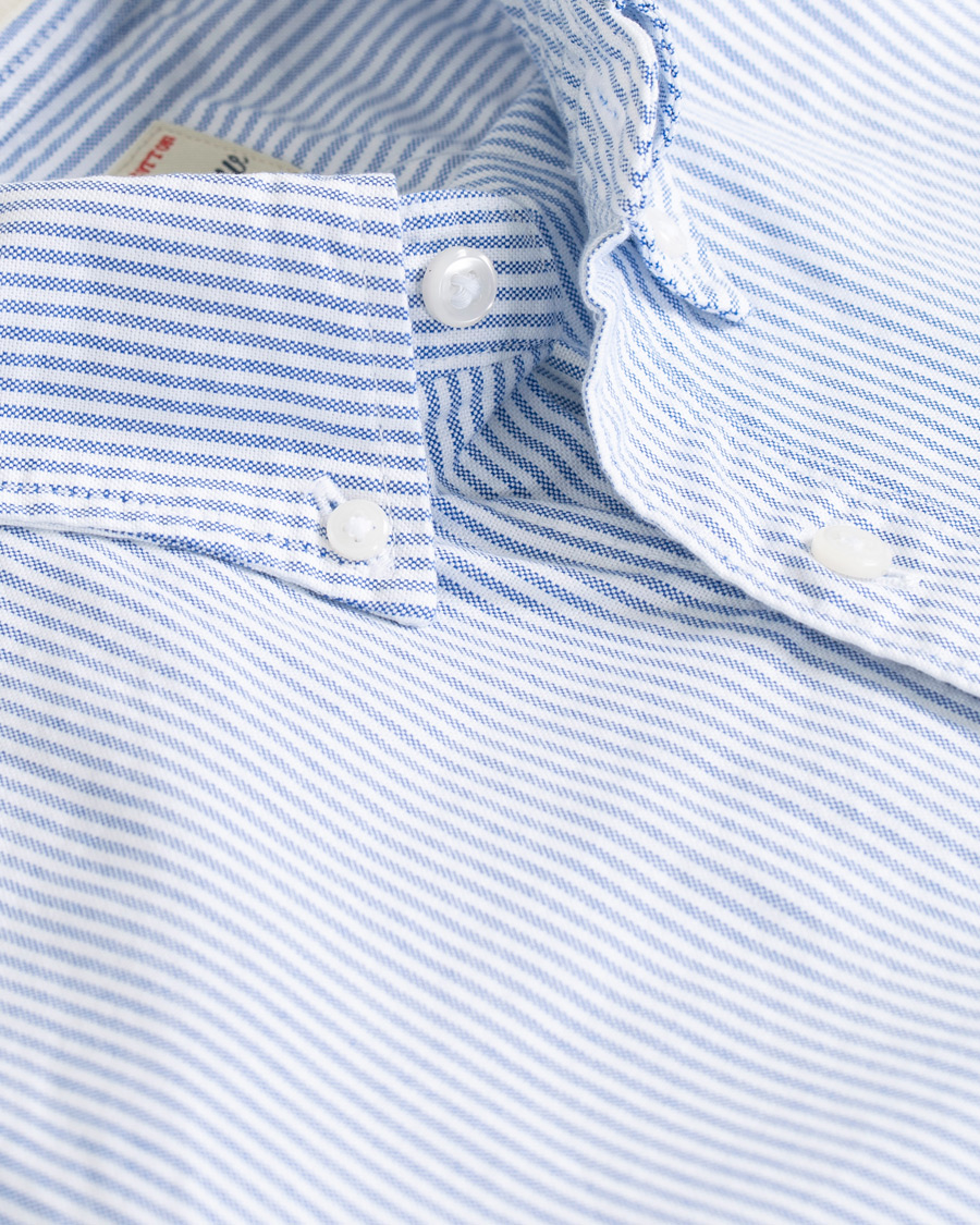 Heren | Overhemden | J.Crew | Slim Fit Stretch Oxford University Stripe Shirt Blue