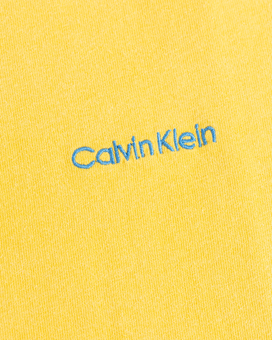 Heren | T-shirts | Calvin Klein | Garment Dyed Tee Yellow
