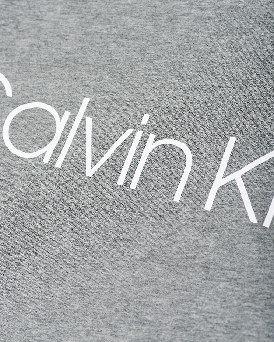Heren | T-shirts | Calvin Klein | Front Logo Tee Mid Grey Heather