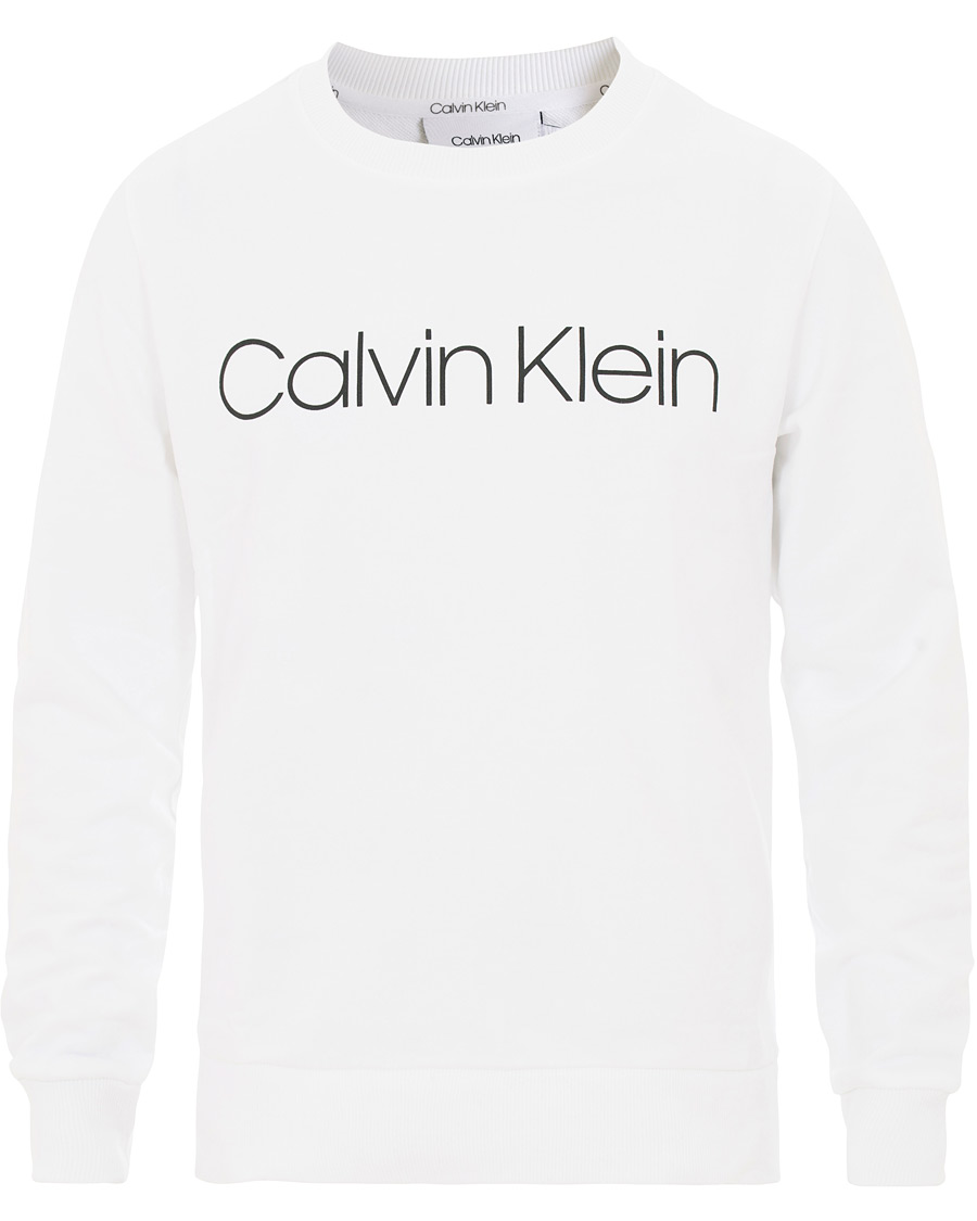 Heren | Truien | Calvin Klein | Front Logo Sweatshirt White