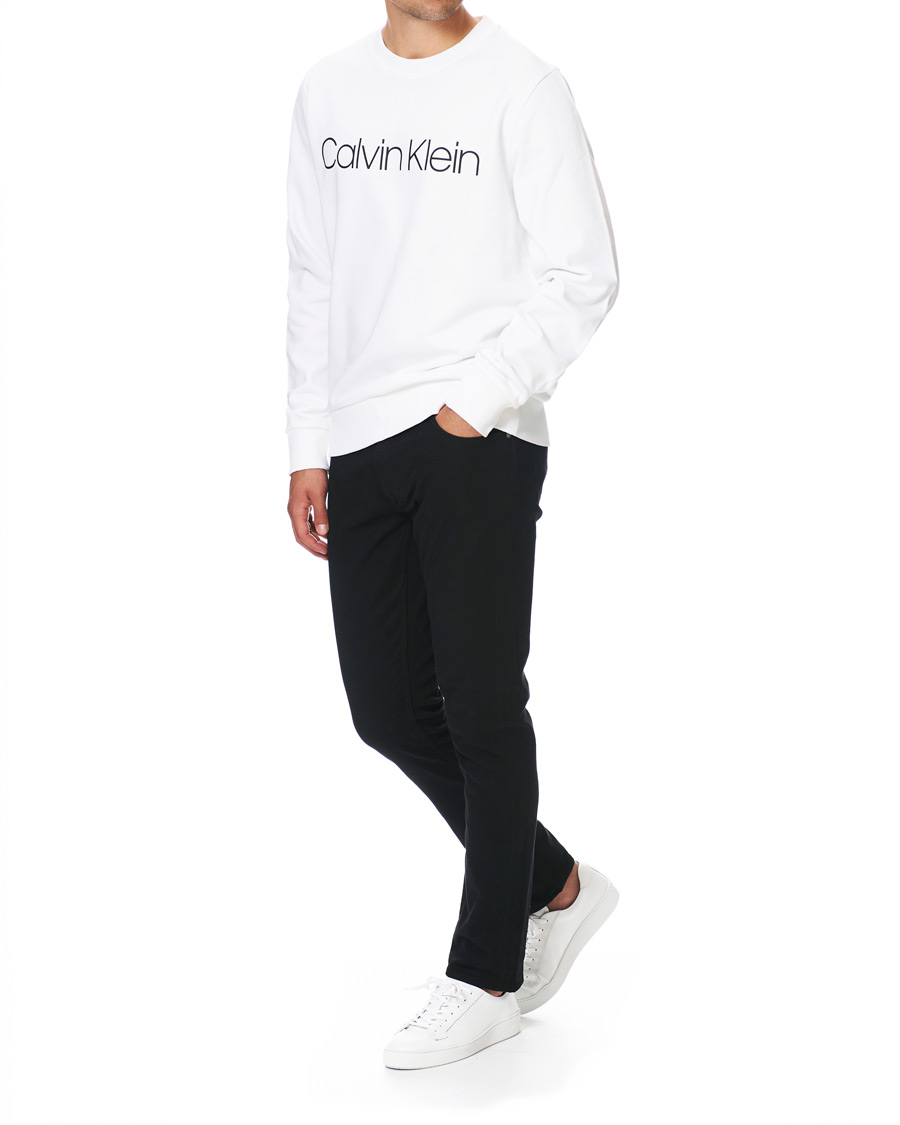 Heren | Truien | Calvin Klein | Front Logo Sweatshirt White