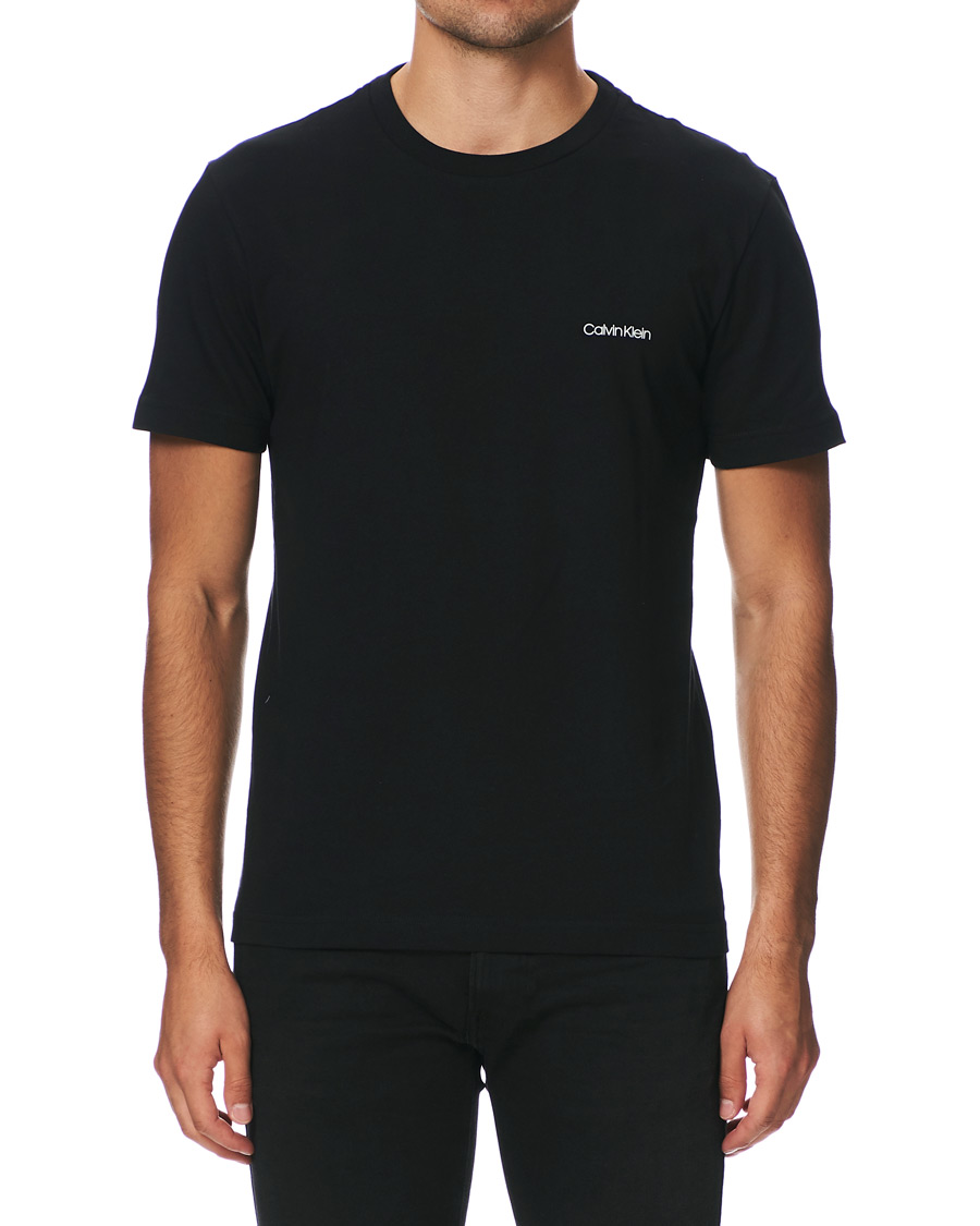 Heren | T-shirts | Calvin Klein | Chest Logo Tee Black