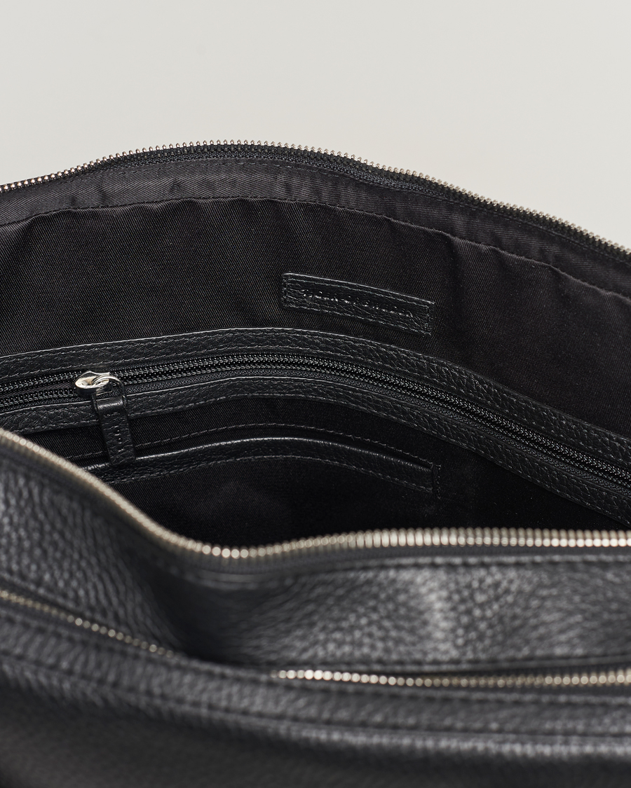 Heren | Tassen | Tiger of Sweden | Burin Grained Leather Breifcase Black