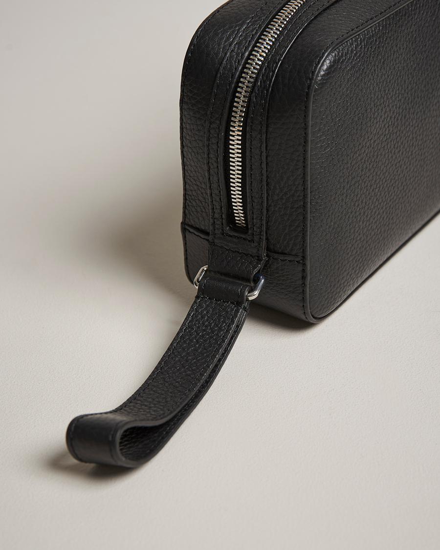 Heren | Tassen | Tiger of Sweden | Wes Grained Leather Toilet Bag Black