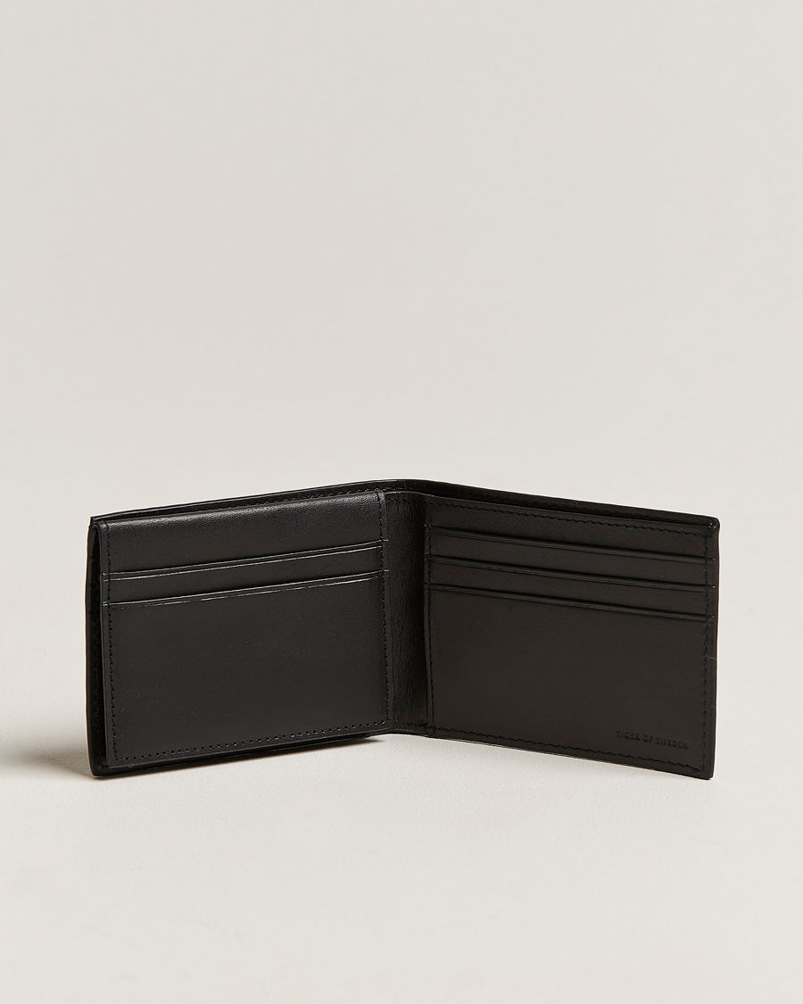 Heren |  | Tiger of Sweden | Wrene Grained Leather Wallet Black