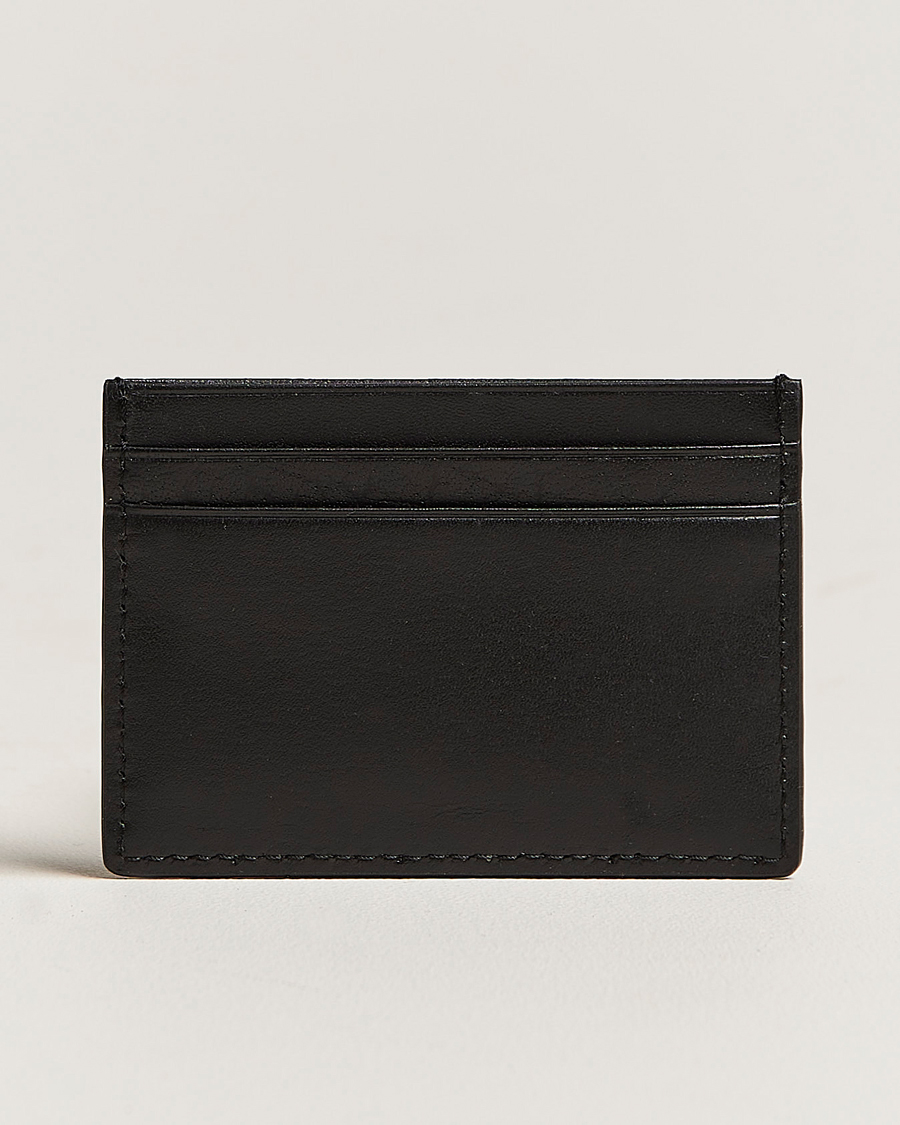 Heren | Portemonnees | Tiger of Sweden | Wake Grained Leather Cardholder Black