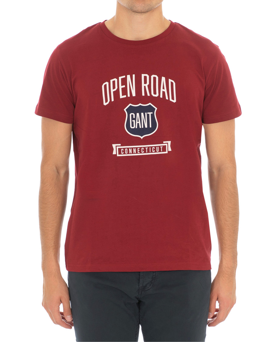 Heren | T-shirts | GANT | Graphic Tee Mahogany Red