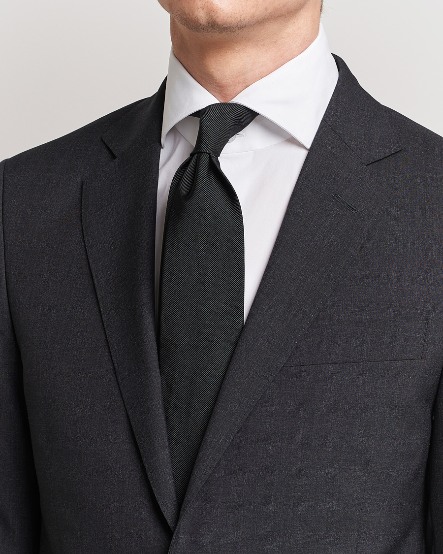 Men | Amanda Christensen | Amanda Christensen | Plain Classic Tie 8 cm Black